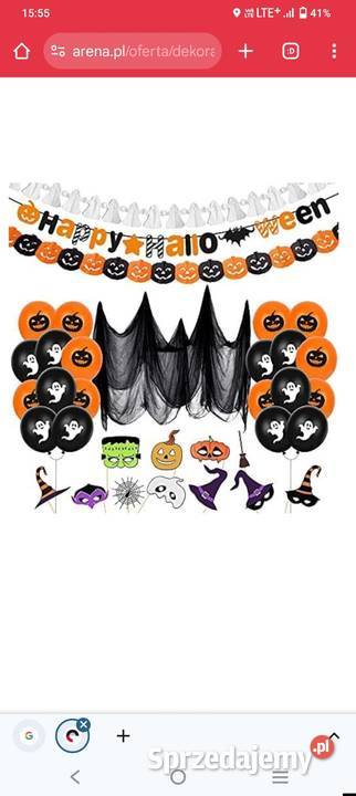 Dekoracja na Halloween Bluelves balony girlandy Kwidzyn