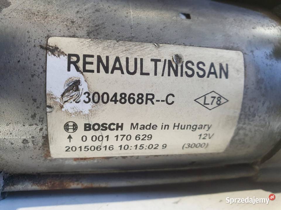 ROZRUSZNIK Nissan Qashqai 15 DCI ROZRUSZNIK Rudka