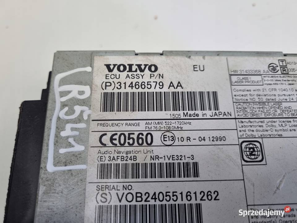 RADIO Volvo V40 II V60 S60 II 31466579 osobowe sprzedam