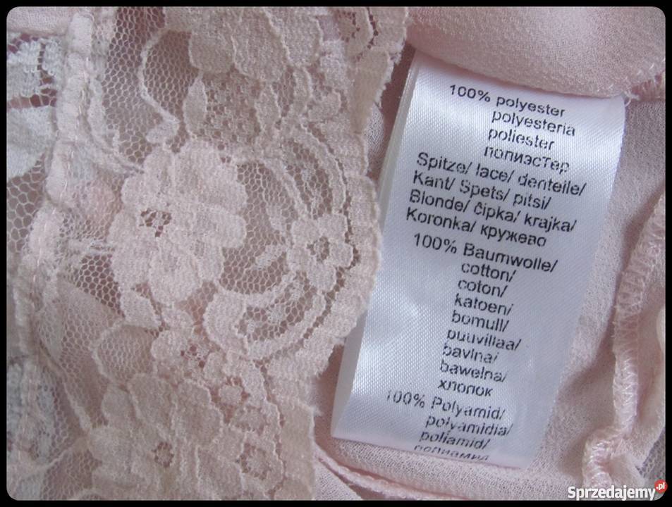 Śliczna romantyczna bluzka mgiełka z koronka 42 Płock sprzedam