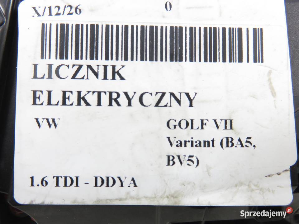 LICZNIK VW GOLF VII Variant BA5 BV5 16 TDI CR