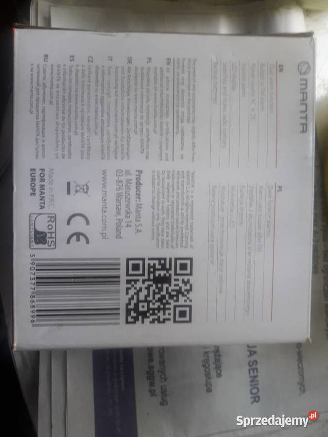 Radiobudzik Cyfrowy AMFM Manta CLK009 Komplet Pozostałe mazowieckie Warszawa