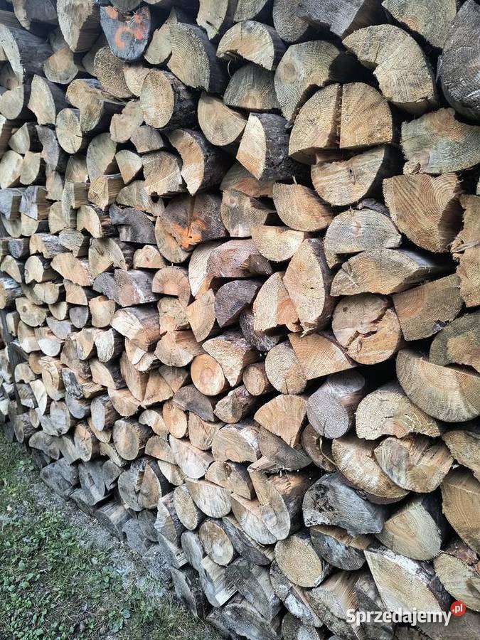 Drewno opałowe sosna pocięta i połupana Białobłoty