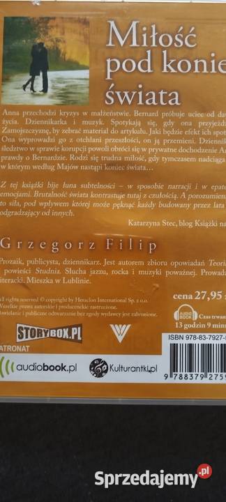 Audiobook Miłość pod koniec świata Grzegorz Szczecin