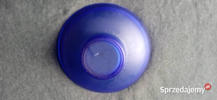 Skandynawski świecznik tealight szkło kobaltowe
