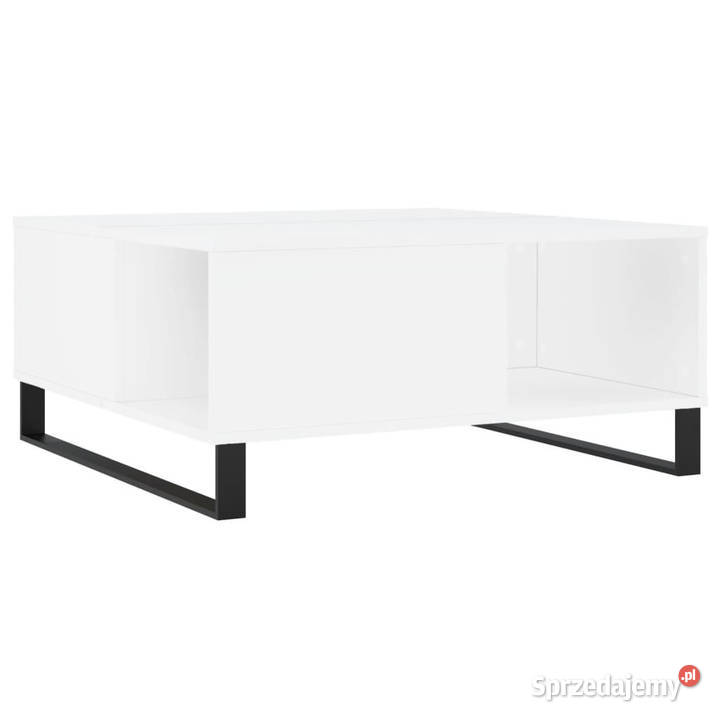 Stolik kawowy biały 80x80x365 materiał Warszawa sprzedam