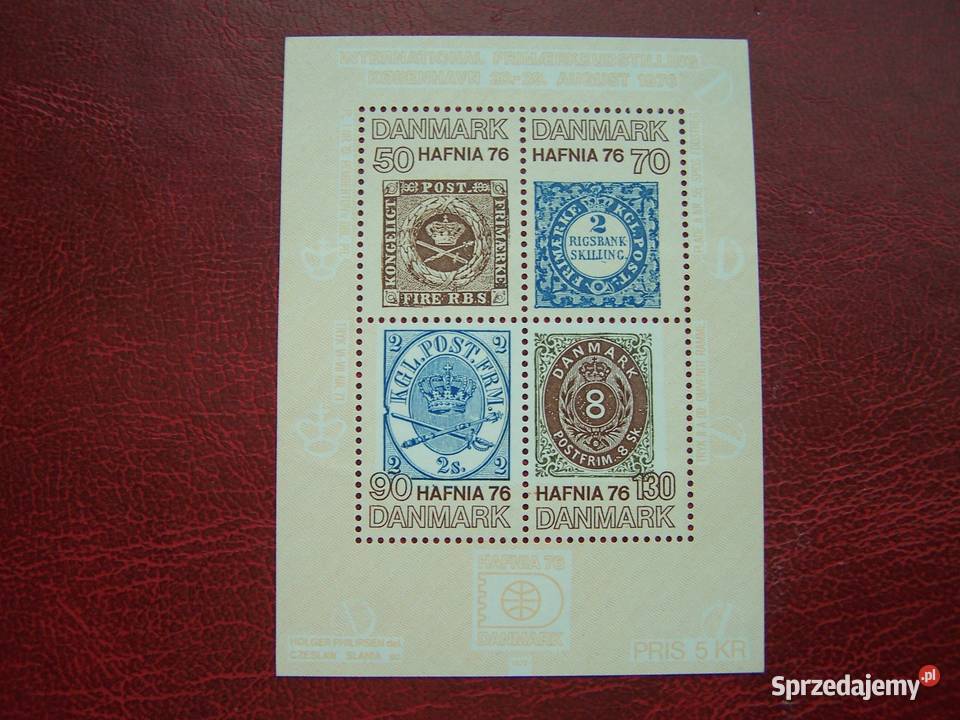Dania 1976 MNH Wystawa HAFNIA 1976 Cz Slania Tychy