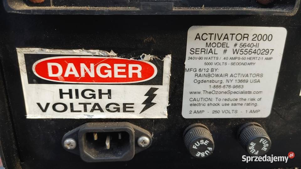 Ozonator powietrza rainbowar usa Namysłów