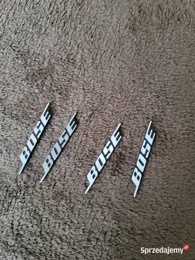 Zestaw 4 emblematów BOSE do głośników Gliwice