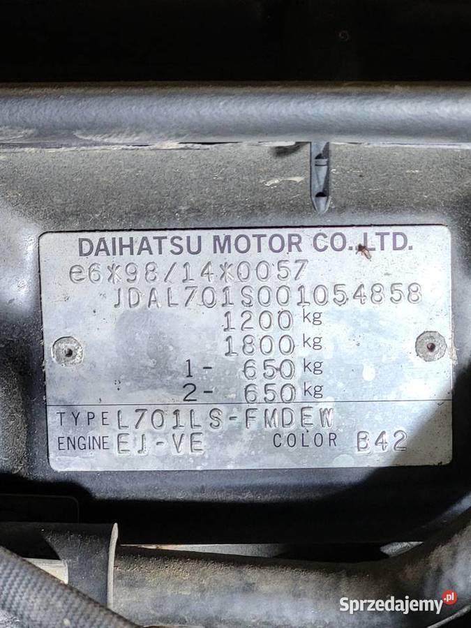 Daihatsu Cuore V L7 Ryki