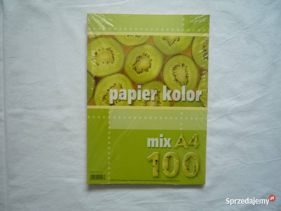 Papier kolorowy ksero A4 mix intensywny 100 Artykuły szkolne Szczecin sprzedam