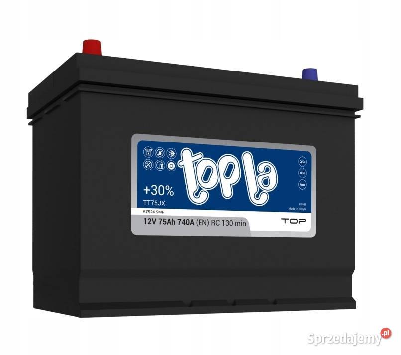 Akumulator Topla Top JIS 75Ah 740A L TT75JX osobowe Jelcz-Laskowice