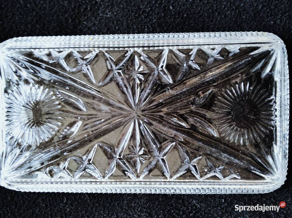 Stare salaterki półmiski rżnięte Ząbkowice PRL pomorskie Gdańsk