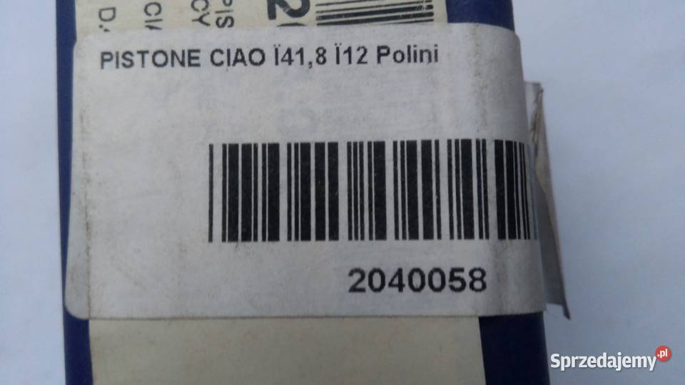 Tłok Polini 418 mm PIAGGIO CIAO SI GILERA CBA Bielsk Podlaski