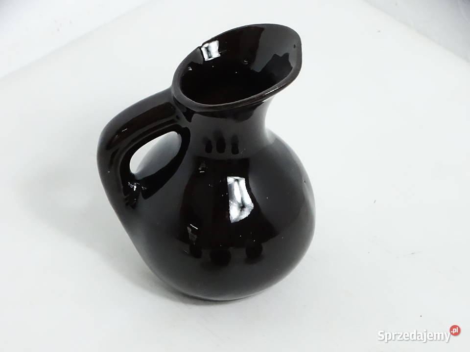 Vintage ceramiczny zestaw dzbanek 12 3 czarki Biłgoraj