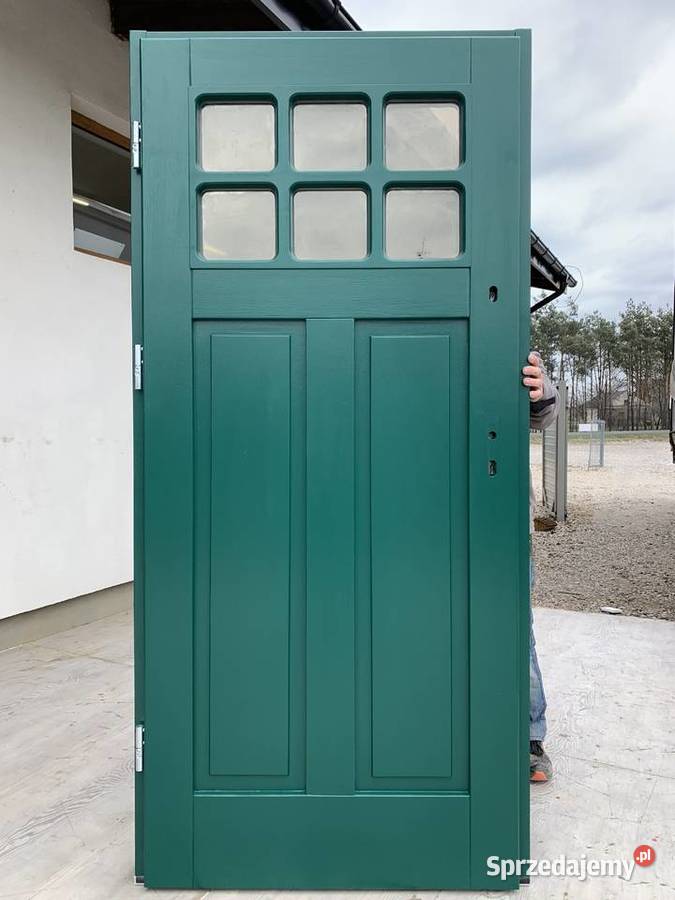Drzwi zewnętrzne ocieplane NA WYMIAR w dowolny Budownictwo i akcesoria