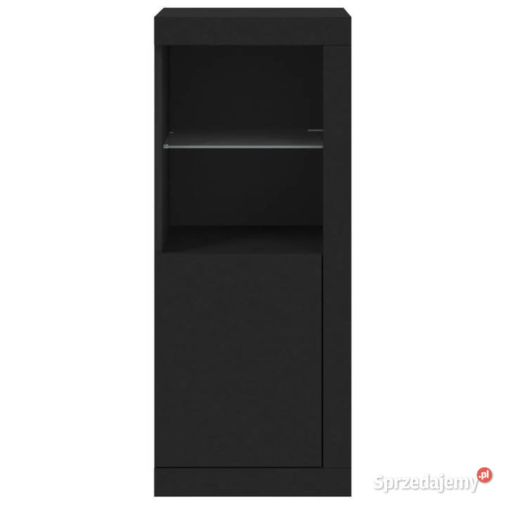Szafka z oświetleniem LED czarna 41x37x100 Pozostałe