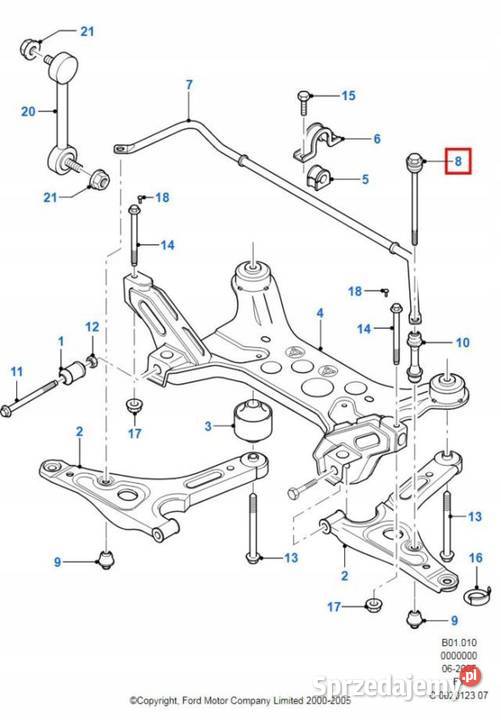 ŁĄCZNIK STABILIZATORA PRZÓD FORD TRANSIT 0006 sprzedam