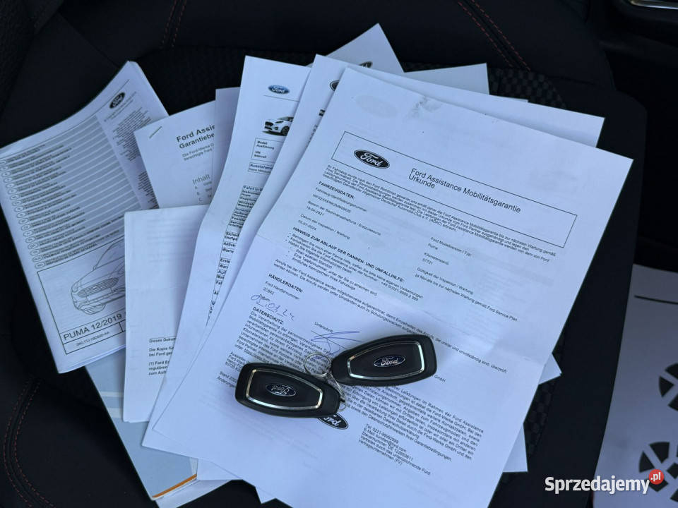 Ford Puma STLINEnavikameraledyz Niemiec II 2019 czujnik martwego pola Dąbrowa
