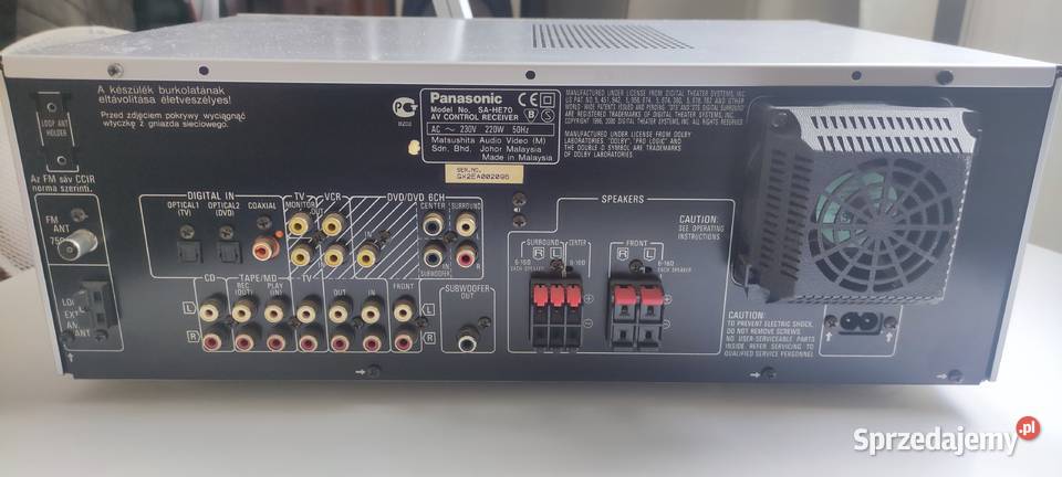 Amplituner Panasonic SAHE70 Kutno