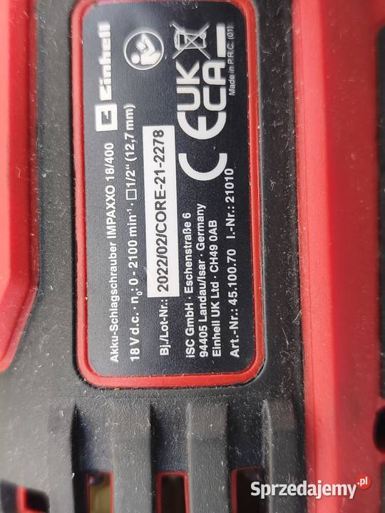 Klucz udarowy akumulatorowy IMPAXXO 18V 400NM