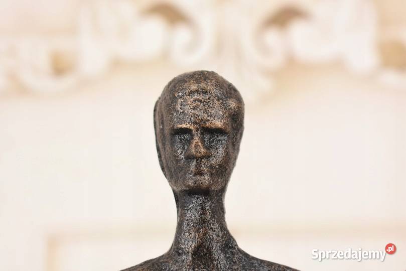 2x Nowoczesna Figura z Żeliwa Mężczyzna i Kraków