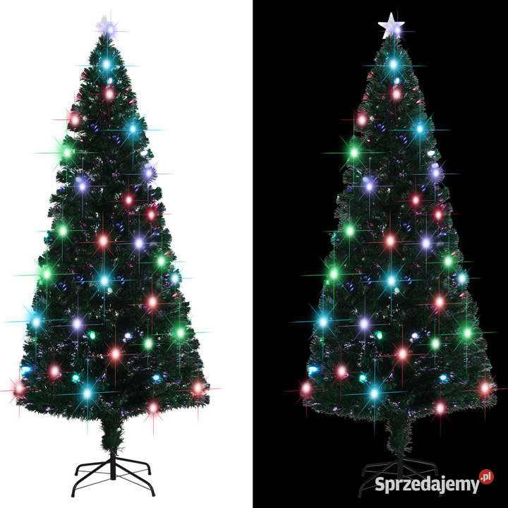 vidaXL Sztuczna choinka z LED i stojakiem 210 Warszawa sprzedam