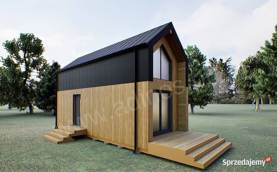 Domek letniskowy z antresolą 45m2 Taras 10m2 Olsztyn