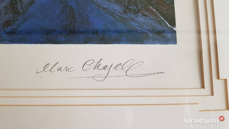 Oprawiona grafika Le Songe syg Marc Chagall