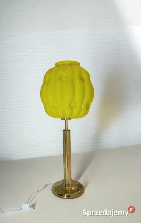 Lampa stołowa Art Deco lata 60 vintage pop art Kalisz