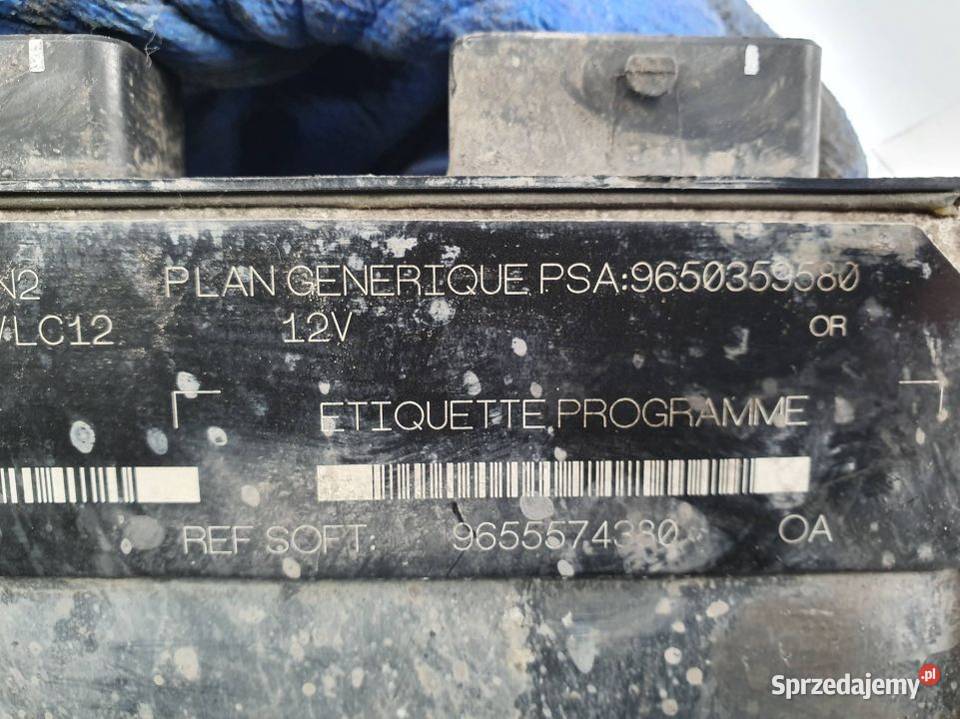 KOMPUTER SILNIKA ECU CITROEN BERLINGO 9655574380 kujawsko-pomorskie