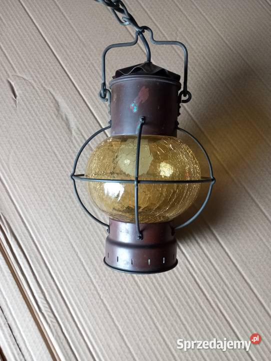stara lampa miedziana Chełmce