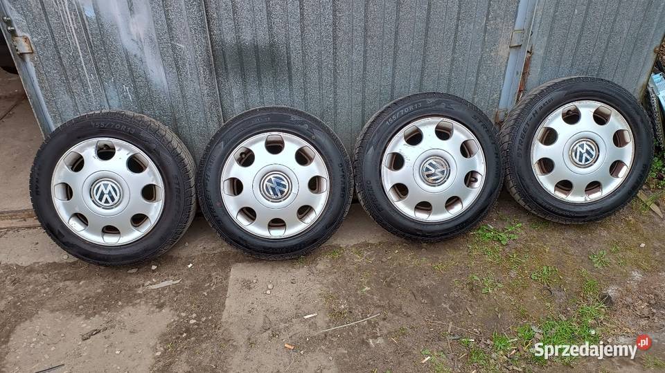 Felgi stalowe ori kołpaki VW 4x100 13 opony Chojnice
