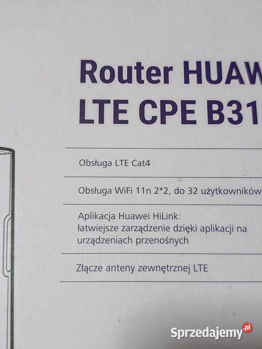 router Huawei LTE CPE B310 znany również jako wielkopolskie Poznań