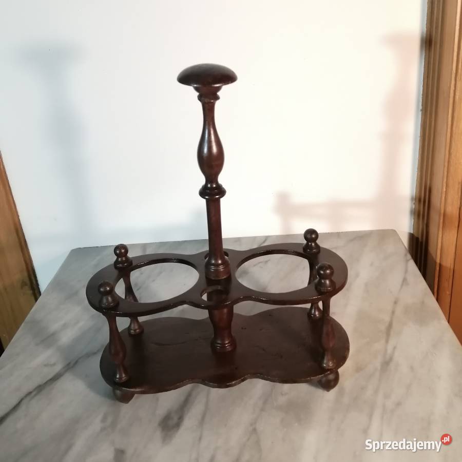 Antyczny drewniany koszyczek stołowy na oliwę i małopolskie Kraków sprzedam