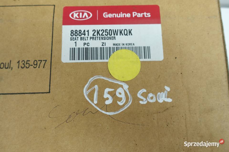 Kia Soul UCHWYT PRZEDNIEGO PASA BEZPIECZEŃSTWA osobowe Rudka