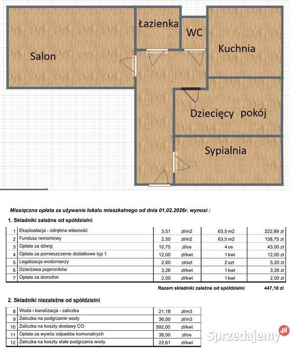 M4 63 m 1 piętro blok Dąbrowa Górnicza