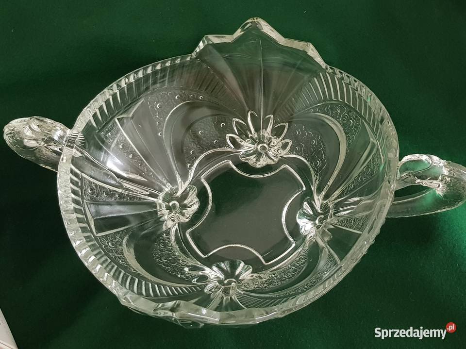 Żardiniera Huta Hortensja szkło bezbarwne Łódź