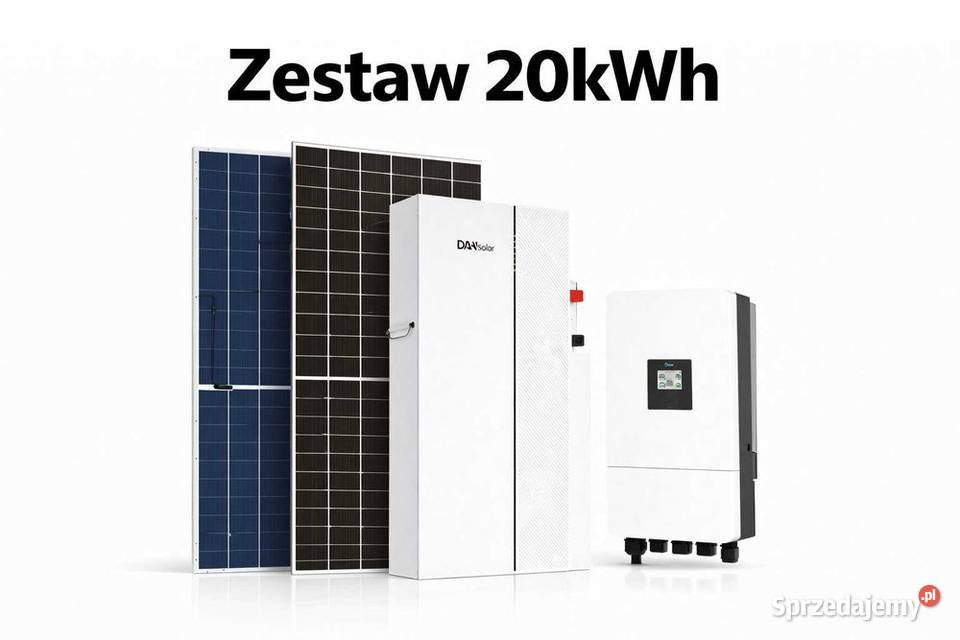 Zestaw budżetowy 20kWh LV panele inwerter 3 fazy