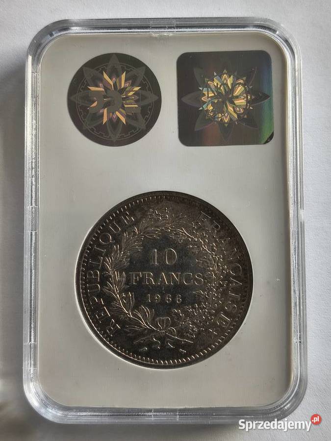 10 franków 1966 Francja Herkules srebro Ag 900 Szczecin