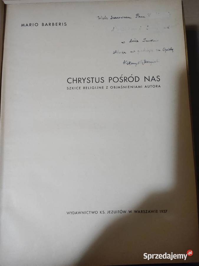 CHRYSTUS POŚRIÓD NA M BARRERIS Wwa 1937 Abum egz Iwno