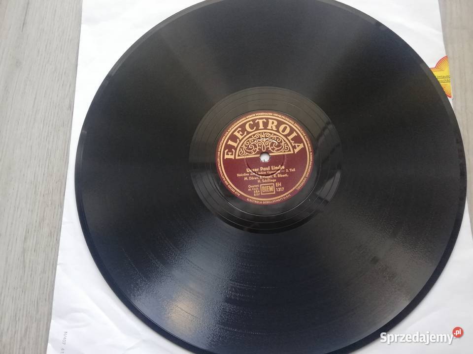 Płyta szelakowa 30 Unser Paul Lincke Wronki sprzedam