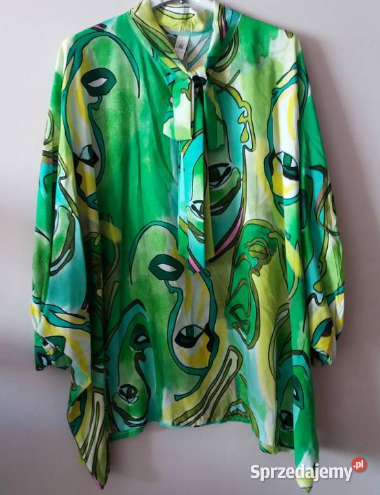 Bluzka z krawatkąkokardą w różne wzory kolory z czerwony