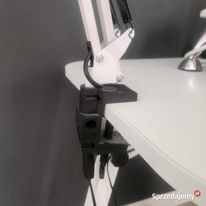 Lampka biurkowa biała kreślarska 60W lampa z Poznań