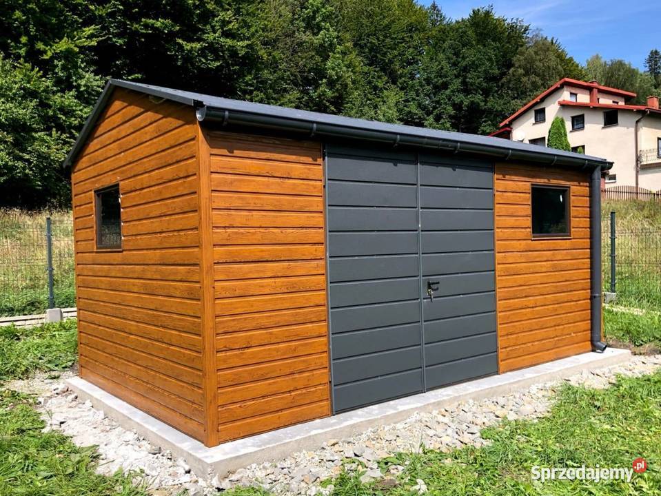 Domek ogrodowy 5x3m złoty dąb jasny ciemny świętokrzyskie
