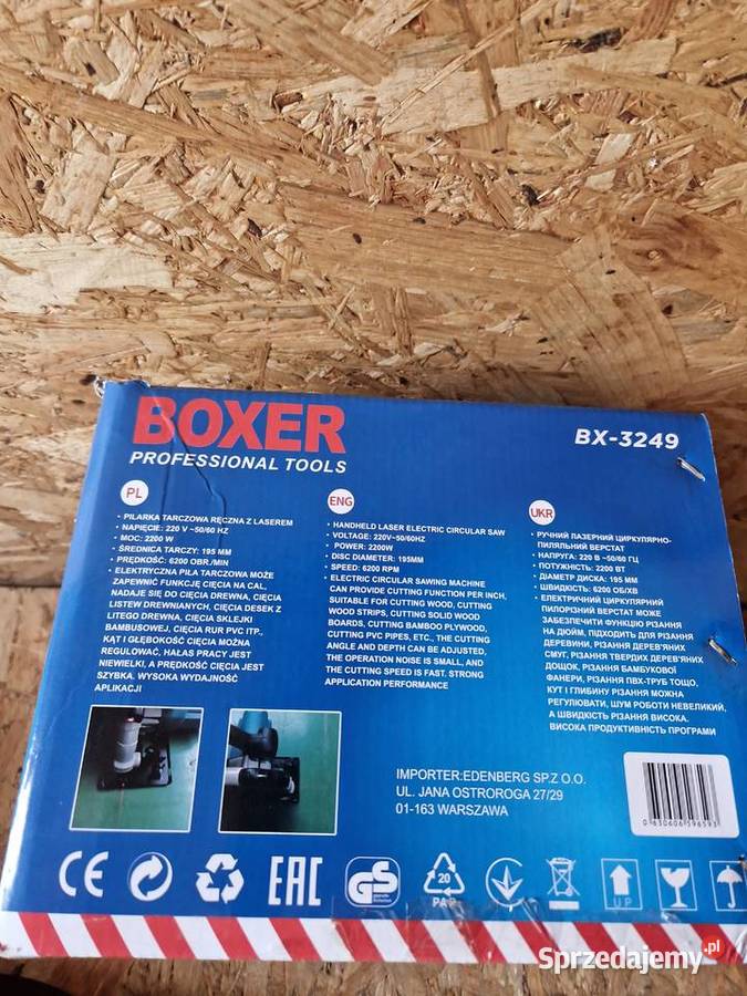 PILARKA TARCZOWA LASER BOXER BX3249 PIŁA 2200W wielkopolskie Głogowa