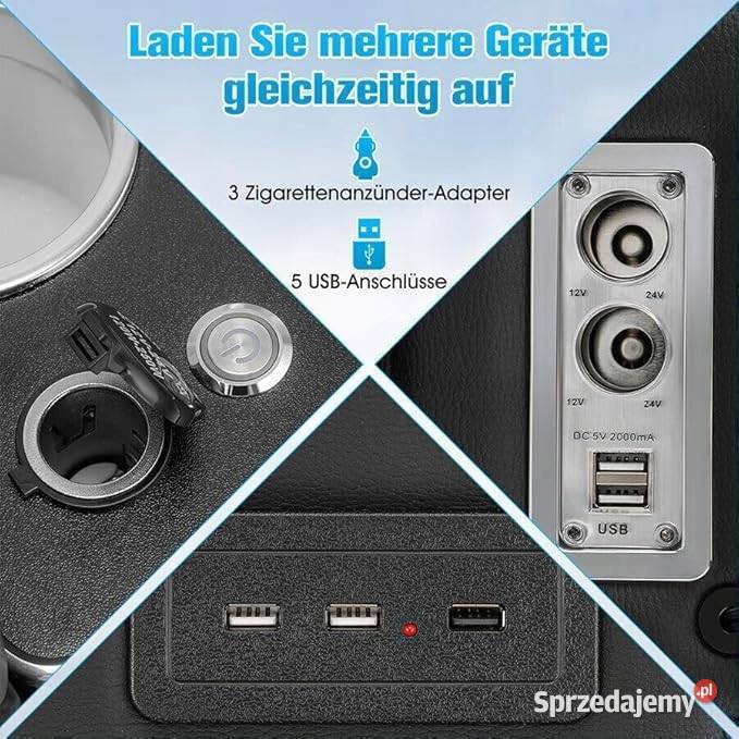 Podłokietnik LED do kompatybilna z VW T5 T6 T61 Myszyniec