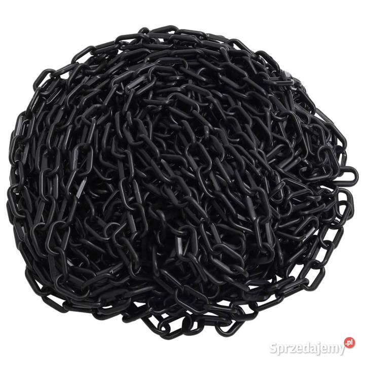 Łańcuch ostrzegawczy czarny 30 m 4 mm plastikowy Warszawa