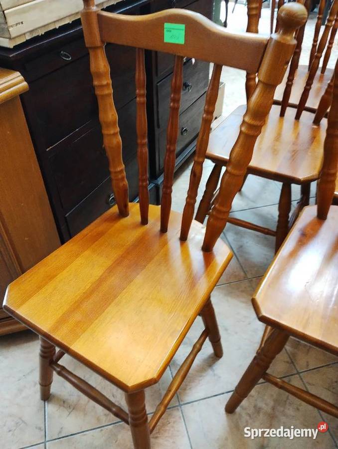 Krzesła drewniane patyczaki Ełk