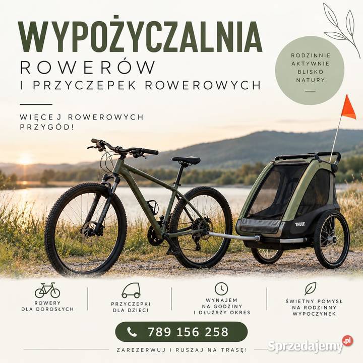 Wynajem rowerów i przyczepek rowerowych podkarpackie sprzedam